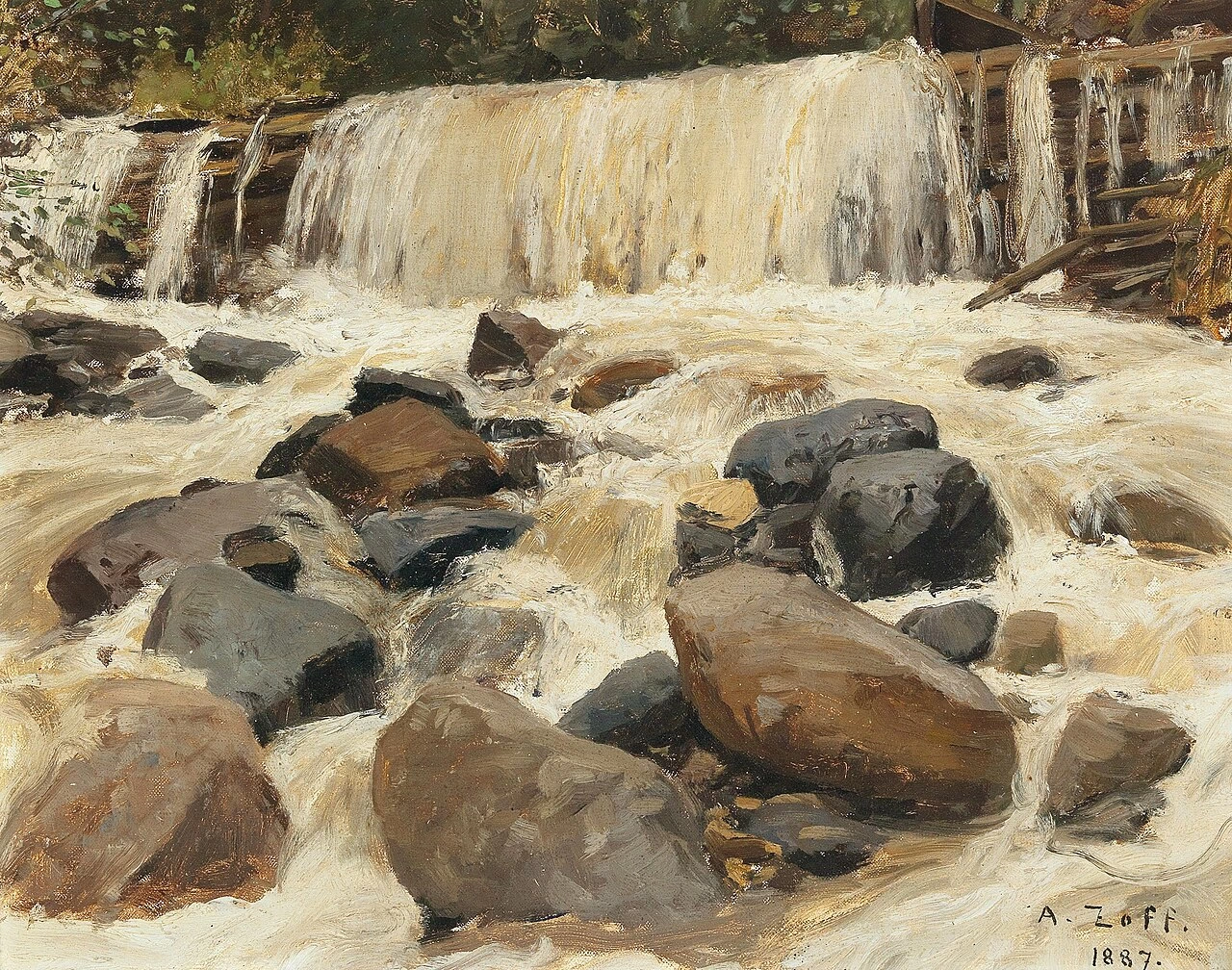 Un cascata sul fiume